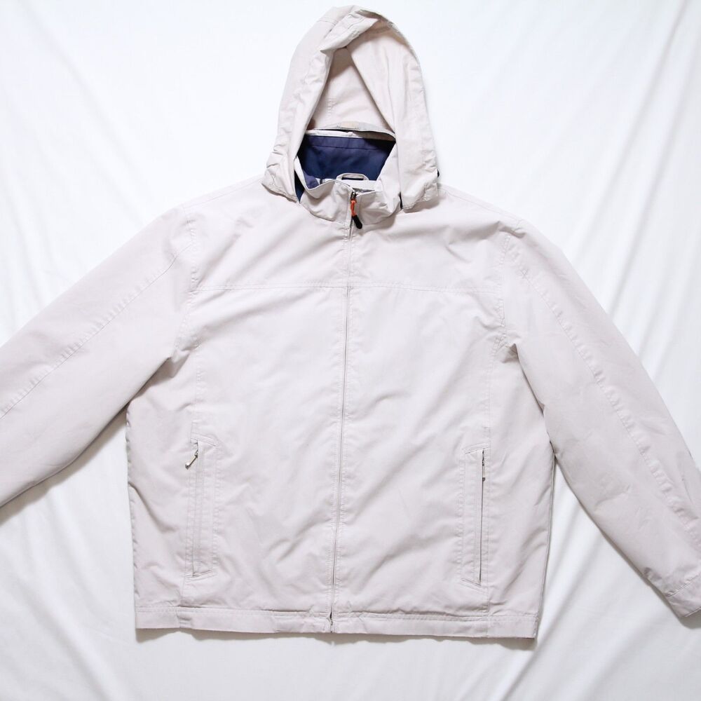 London Fog Women's Car Coat Rain Jacket Size Extra Large Regular Beige